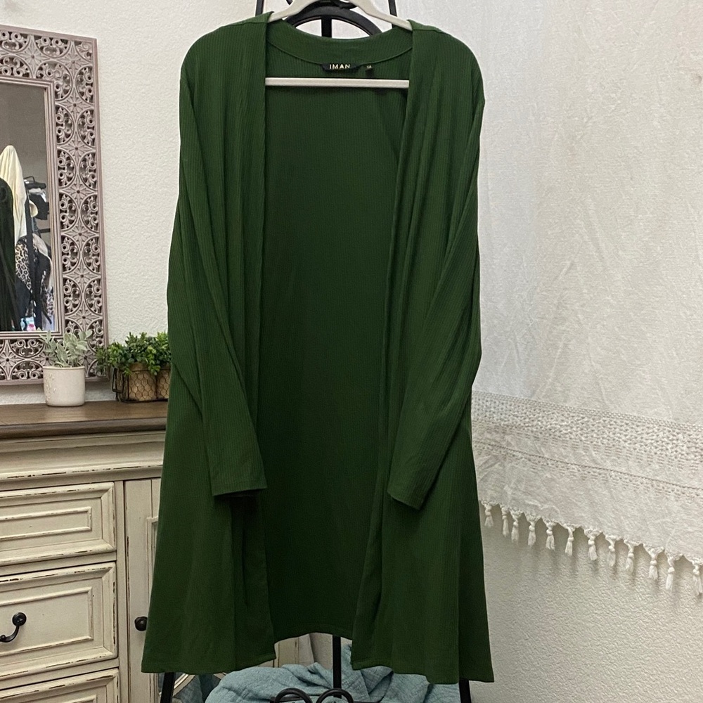 IMAN Green Women's Cardigan